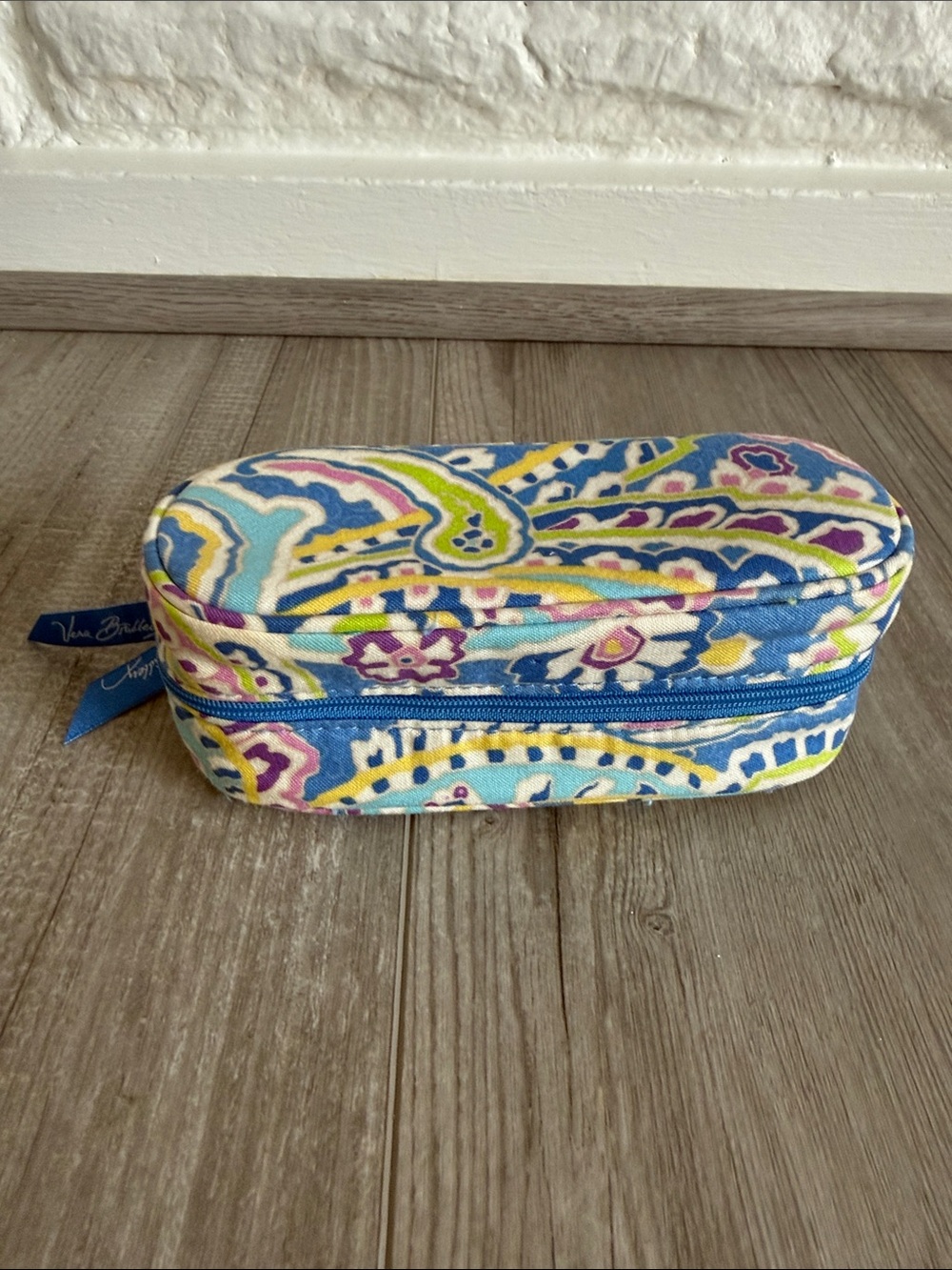 Vera Bradley Zip Sunglasses Case in Capri Blue NWOT